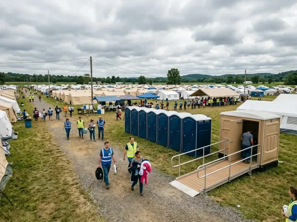 disaster-relief-camp-restrooms-010 — frequently asked questions, Dumpster & Portable Bathrooms Rental in McConnell AFB, KS